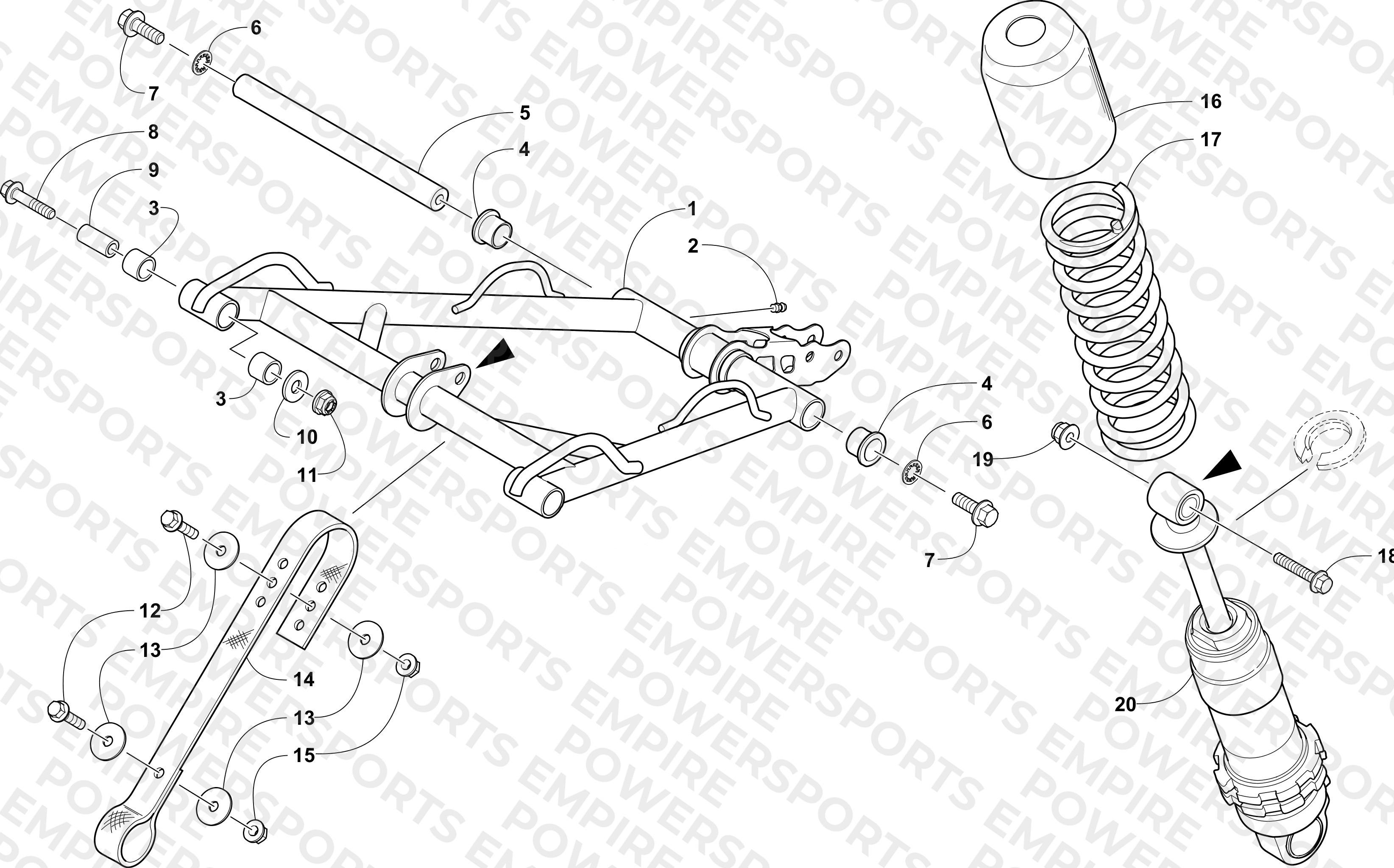 REAR SUSPENSION FRONT ARM ASSEMBLY