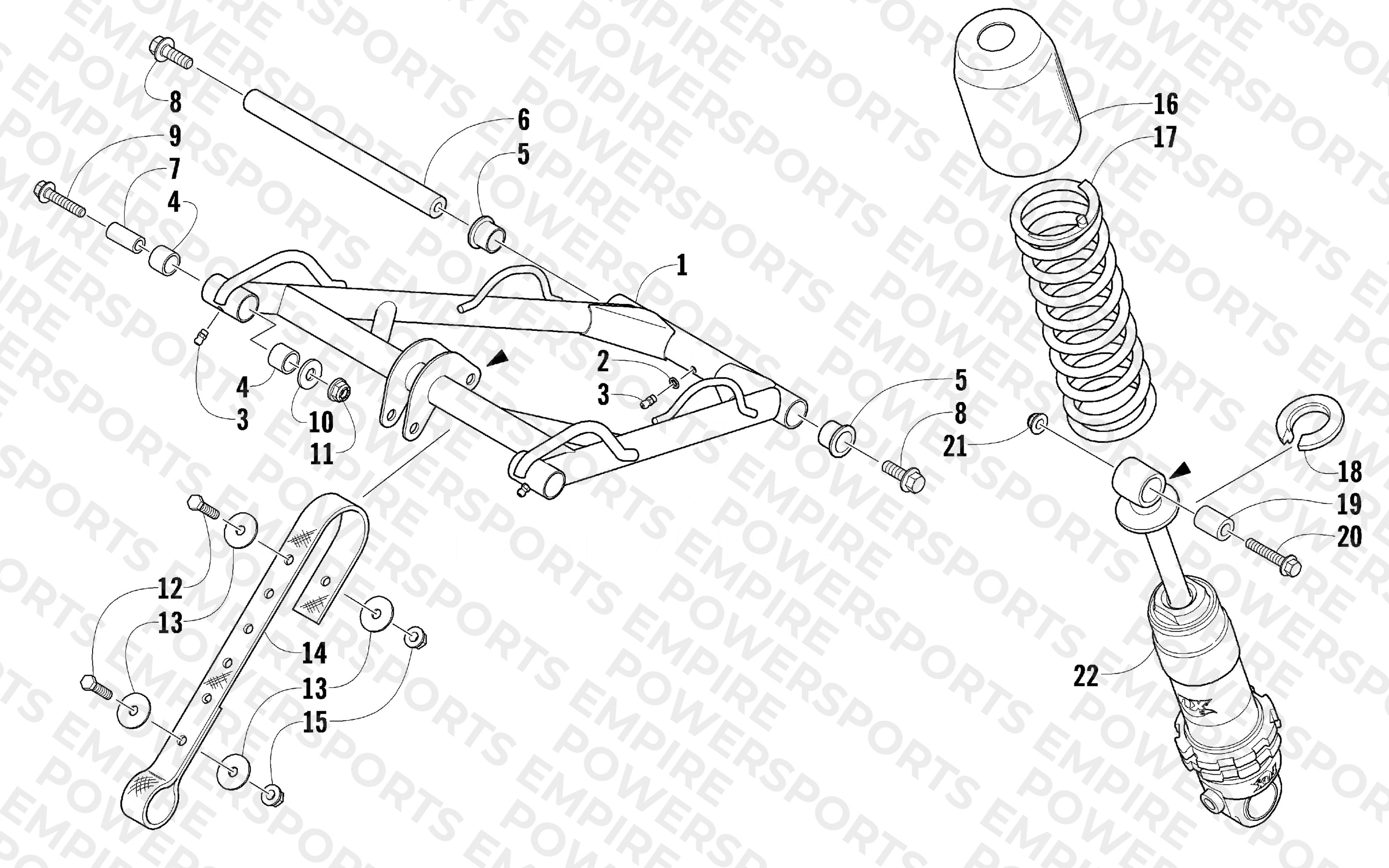 REAR SUSPENSION FRONT ARM ASSEMBLY