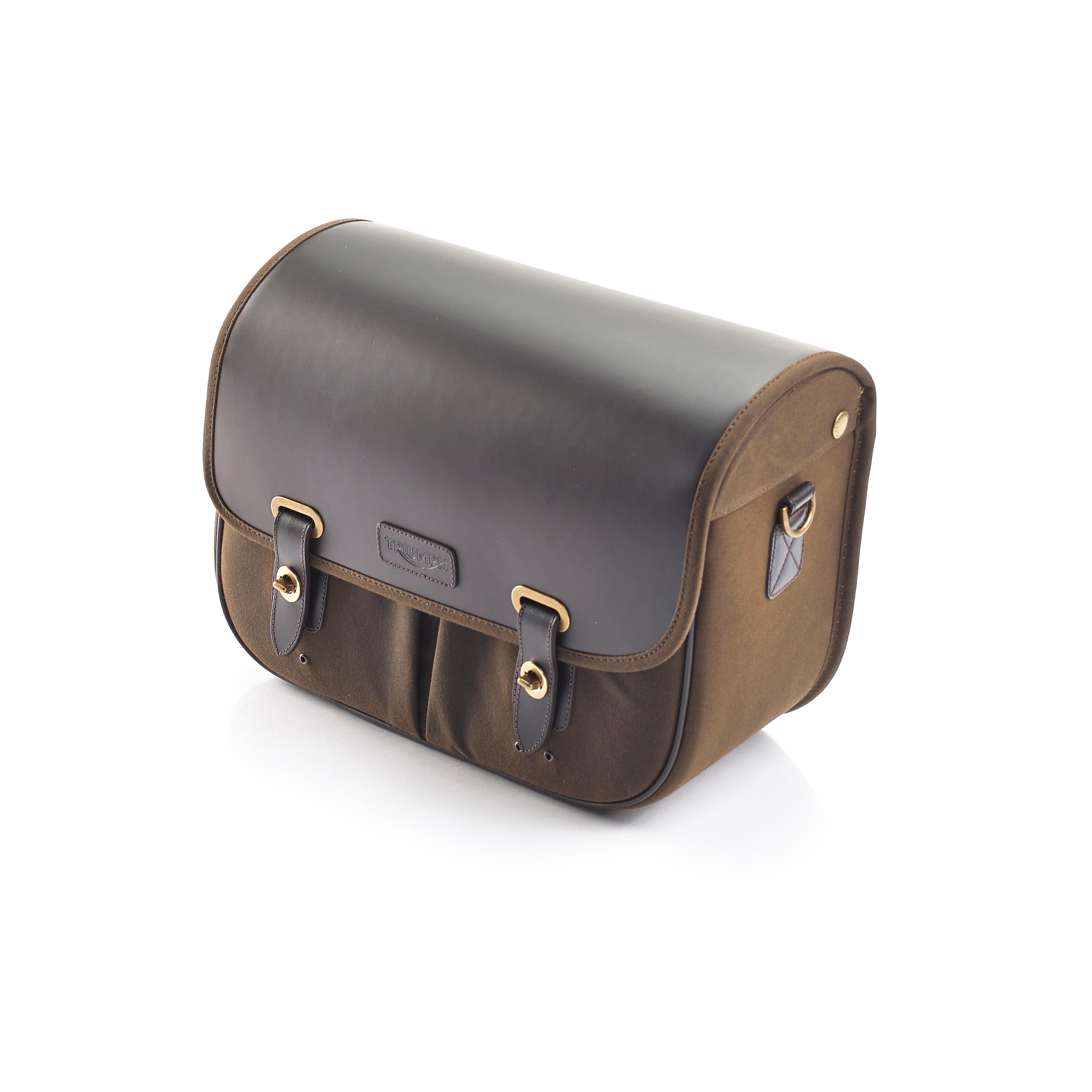 Pannier, Waxed Cotton, RHS, Olive image 1