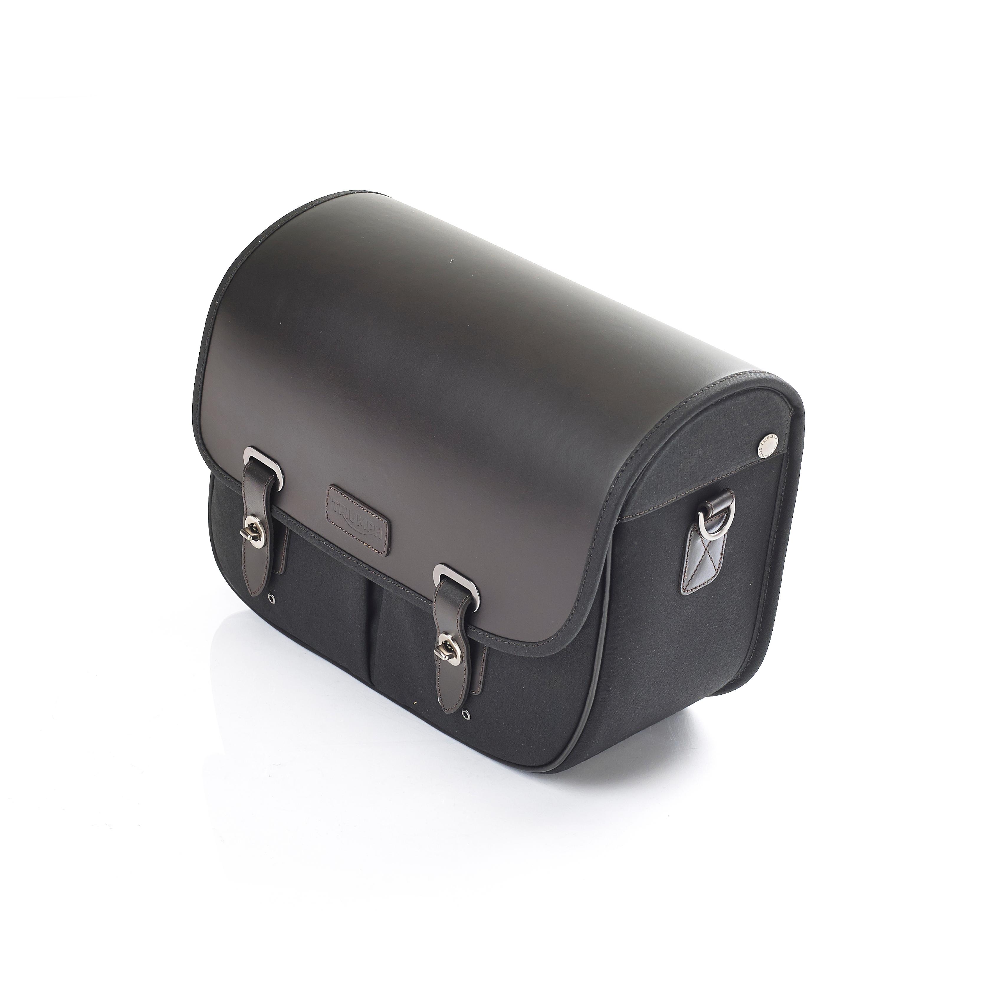 Pannier, Waxed Cotton, RHS, Black image 1