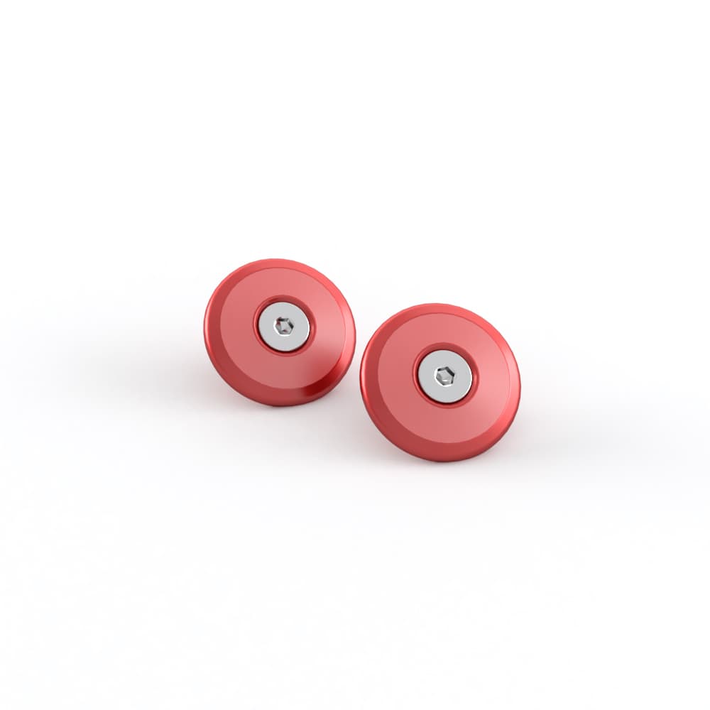 Bar End Finisher, Pair, Red image 1