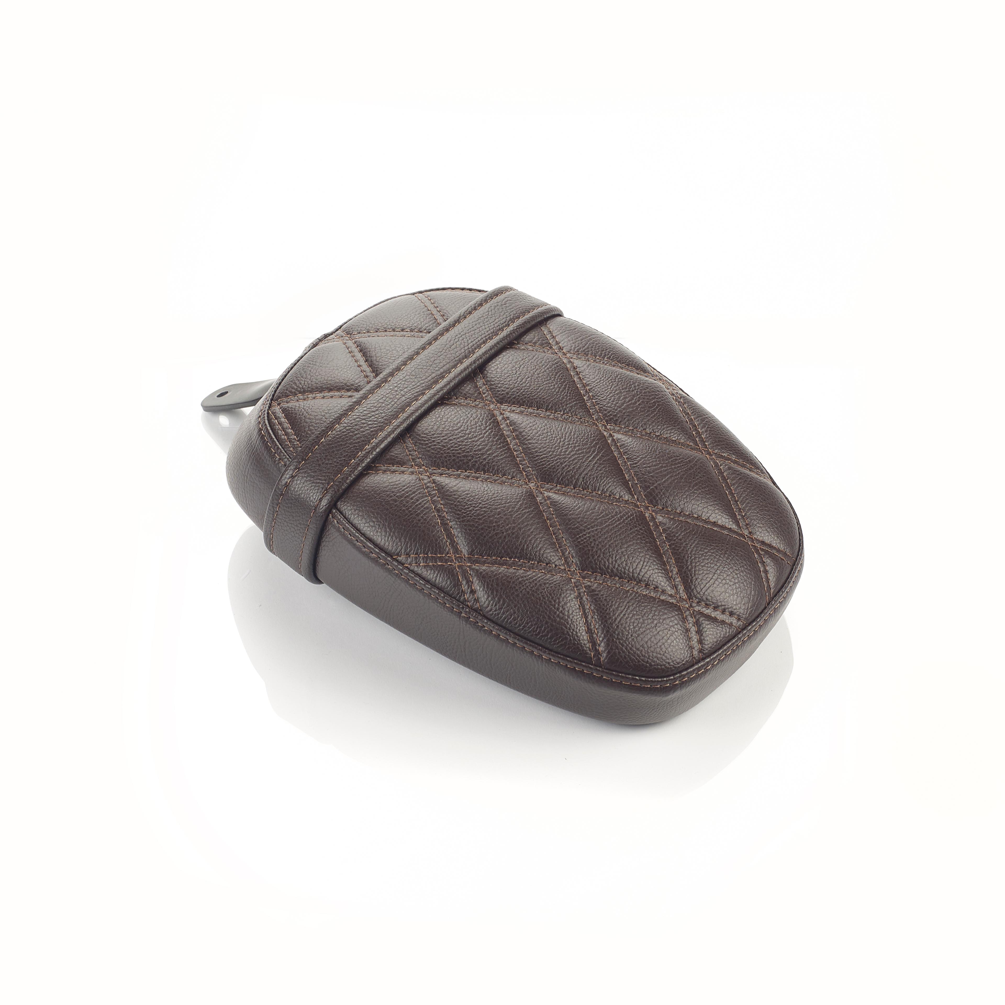 Seat, Pillion, Quilted, Brown image 1