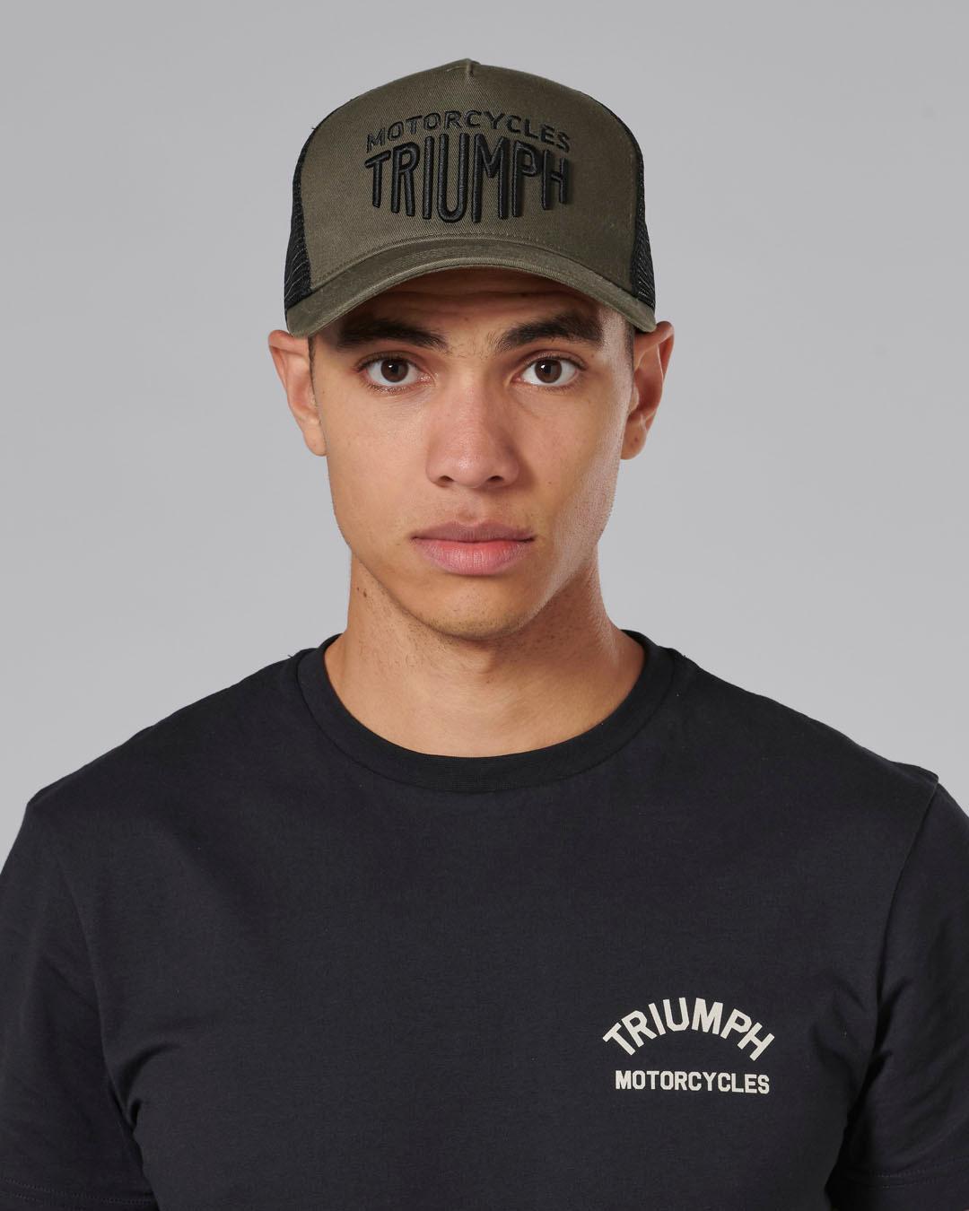 ELLIS TRUCKER CAP KHAKI / BLACK image 2