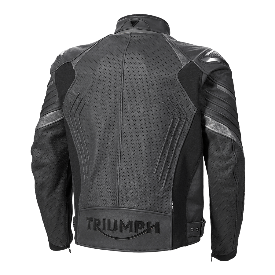 TRIPLE PERFORATED LEATHER JACKET M image 7