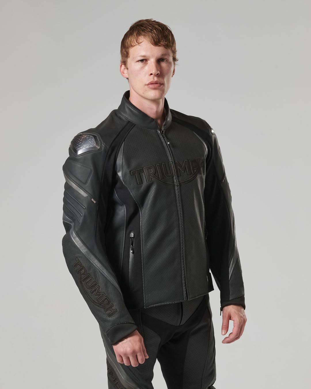 TRIPLE PERFORATED LEATHER JACKET XS image 13
