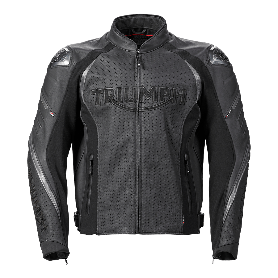 TRIPLE PERFORATED LEATHER JACKET XS image 1