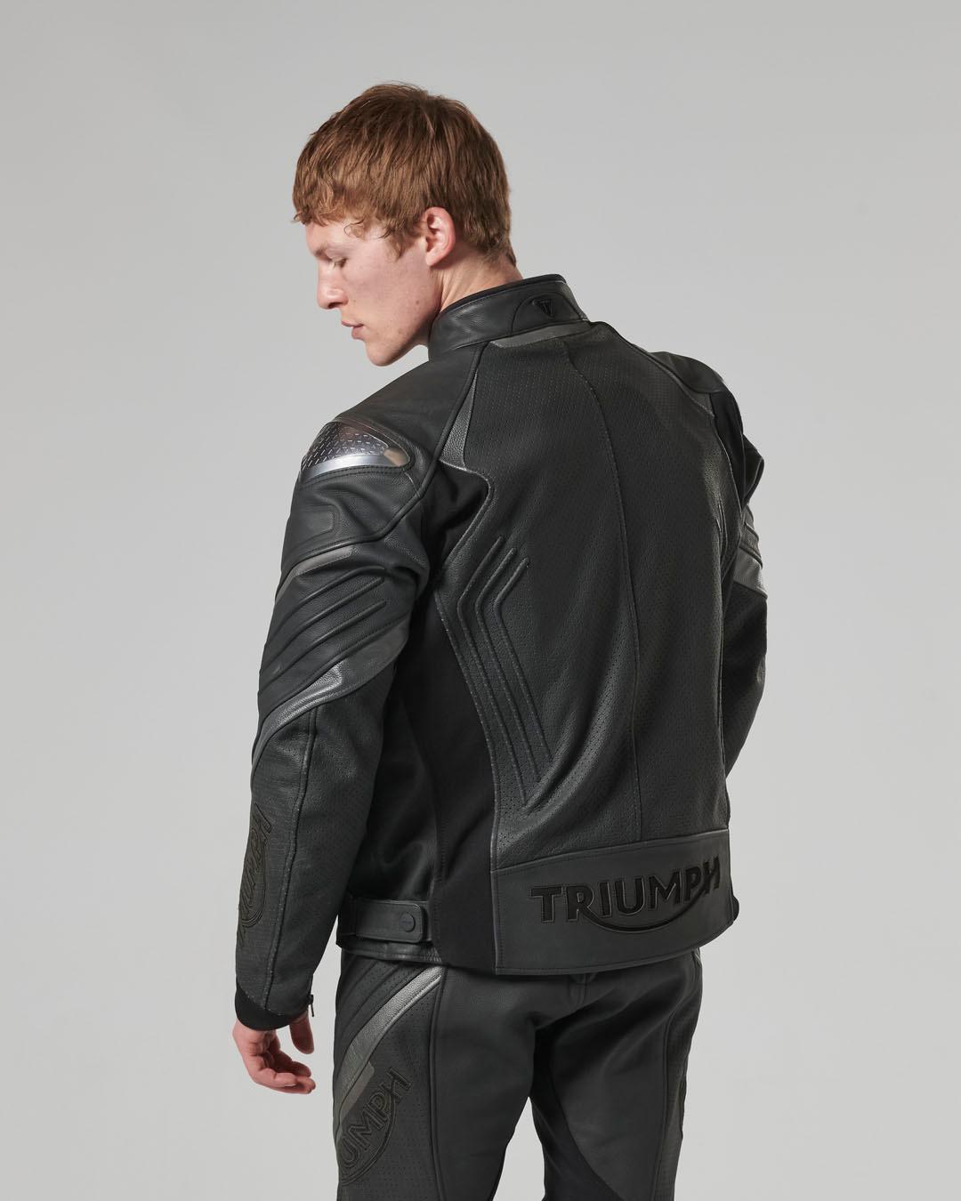 TRIPLE PERFORATED LEATHER JACKET XXL image 15