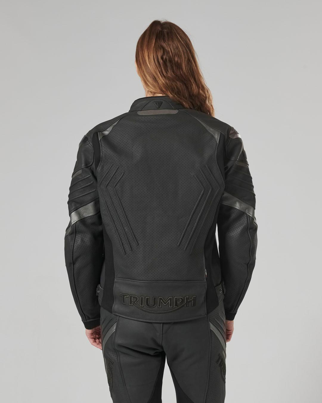 TRIPLE PERFORATED LEATHER JACKET XXL image 18