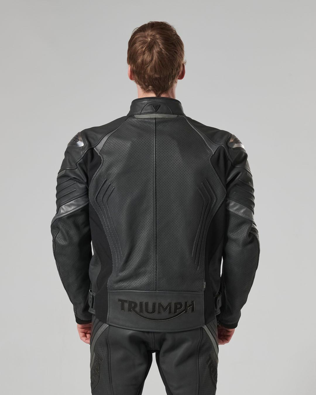 TRIPLE PERFORATED LEATHER JACKET XXL image 11