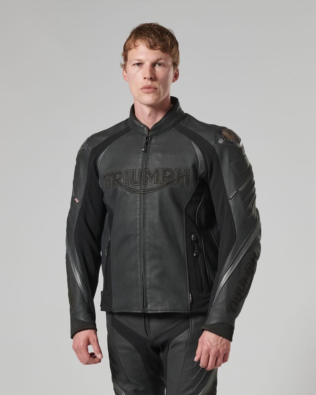 TRIPLE PERFORATED LEATHER JACKET XXL image 16