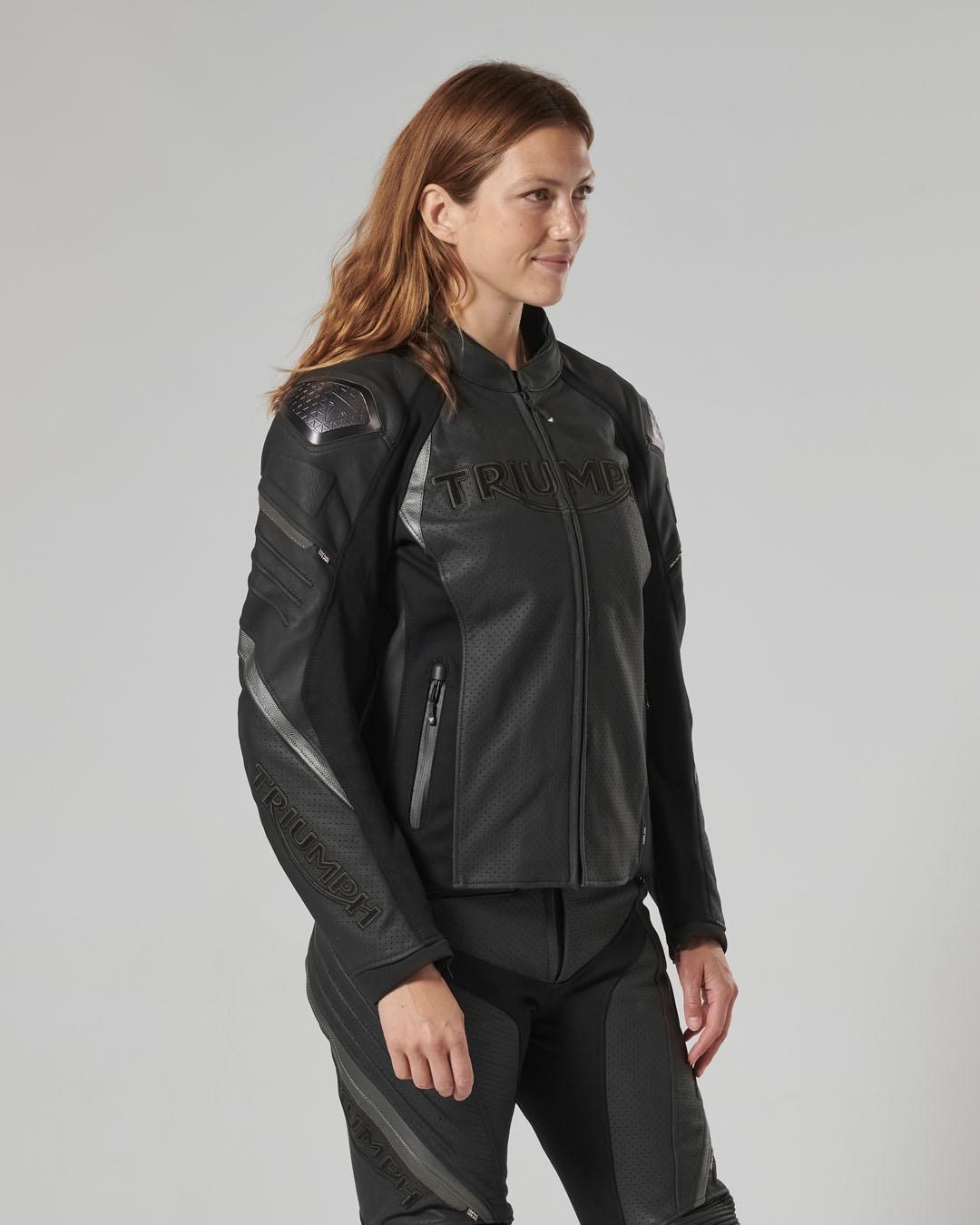 TRIPLE PERFORATED LEATHER JACKET XXL image 9