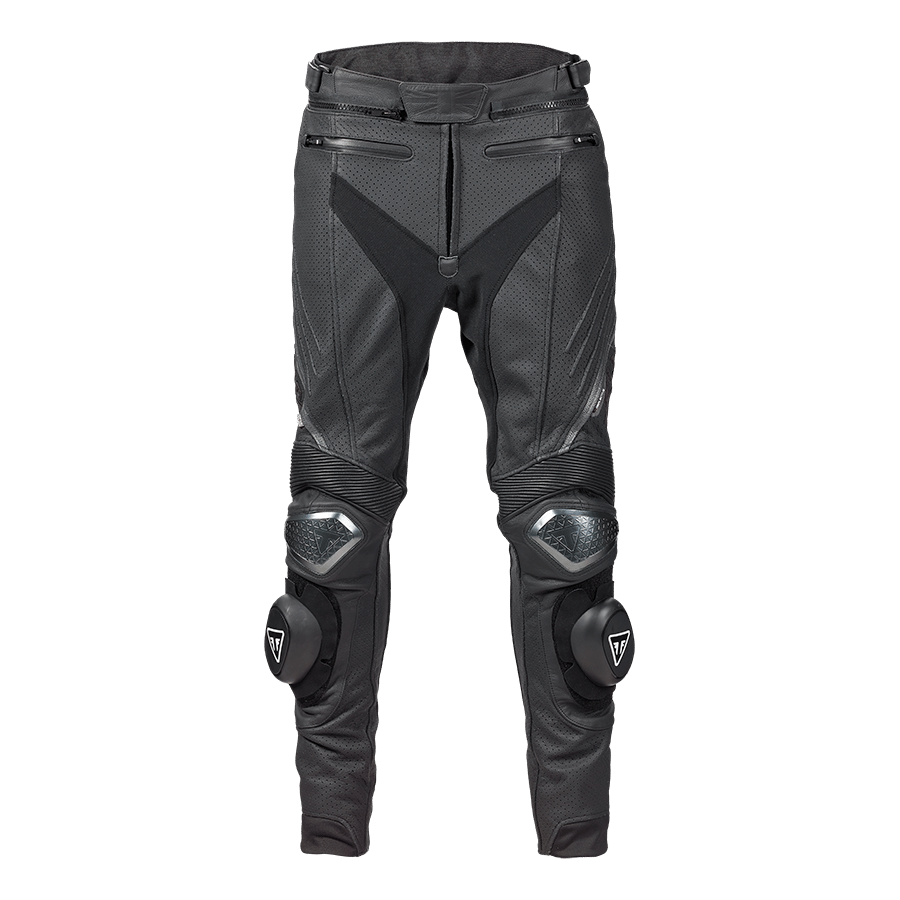 TRIPLE PERFORATED LEATHER PANTS 28 image 1