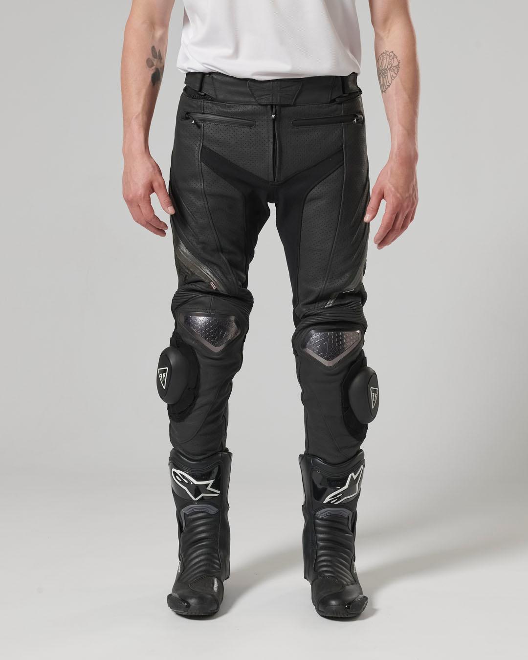 TRIPLE PERFORATED LEATHER PANTS 28 image 9