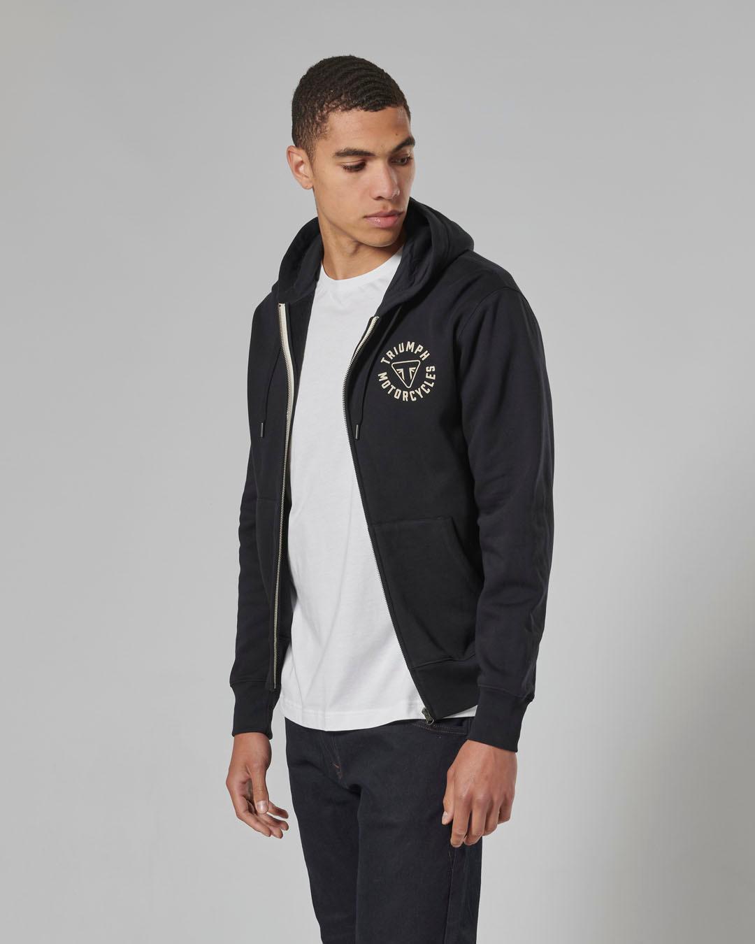 DIGBY FULL ZIP HOODY JET BLACK S image 4