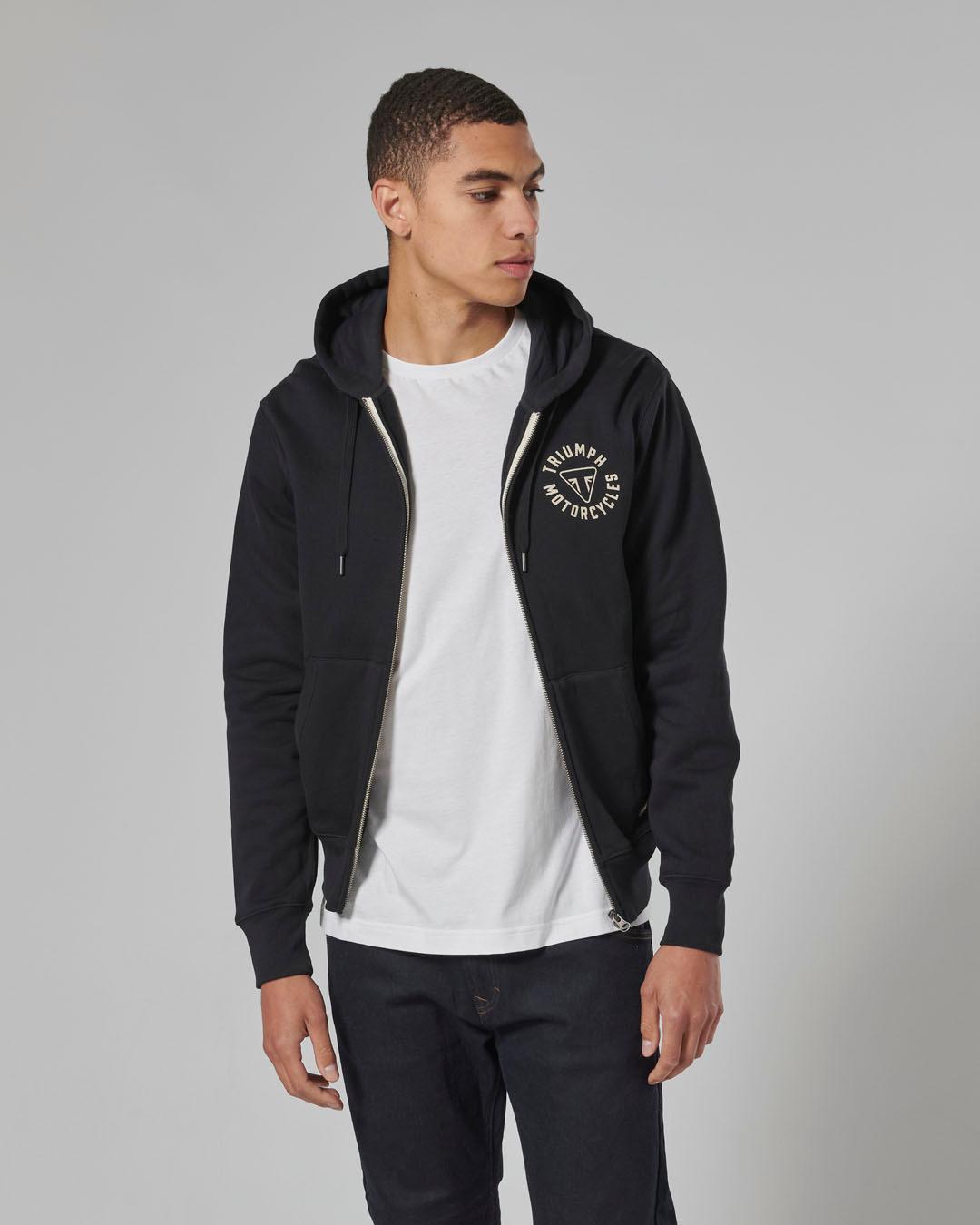 DIGBY FULL ZIP HOODY JET BLACK XS image 7