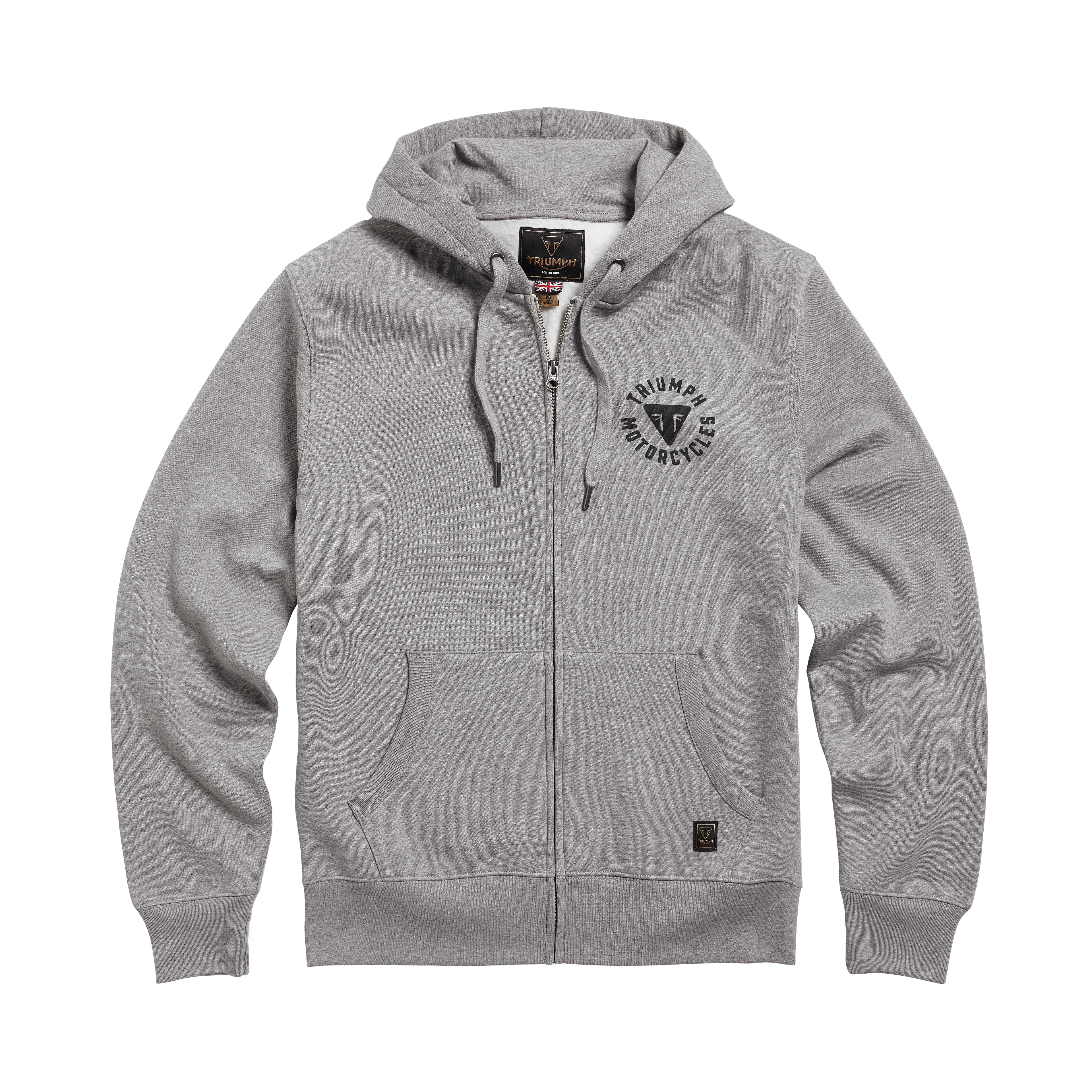 DIGBY FULL ZIP HOODY GREY MARL L image 2