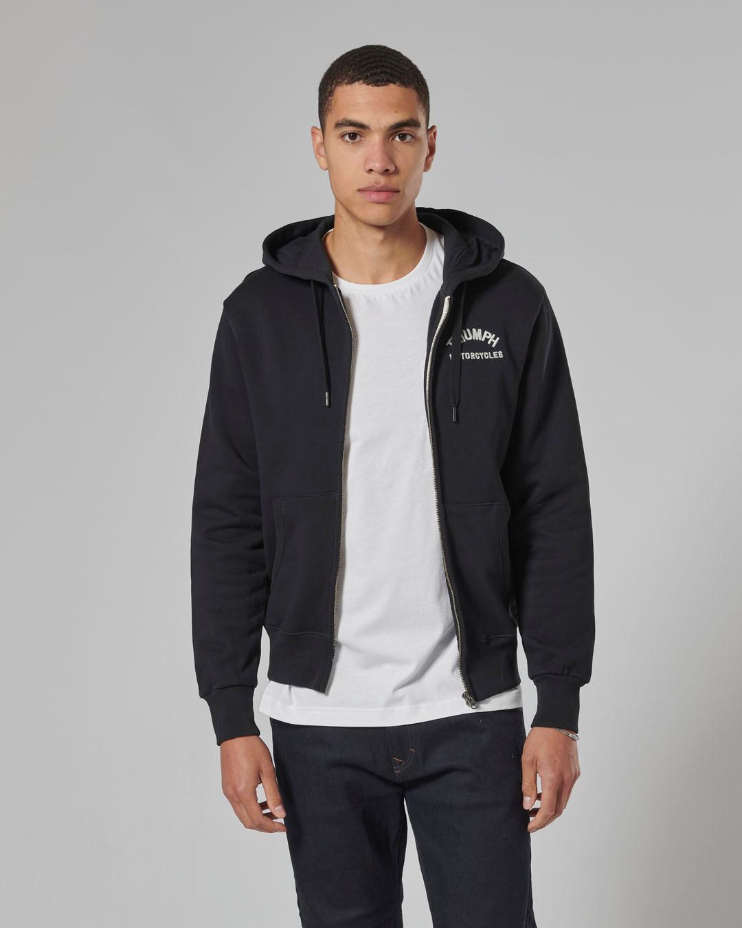 DOLAN FULL ZIP HOODIE BLACK XS image 3