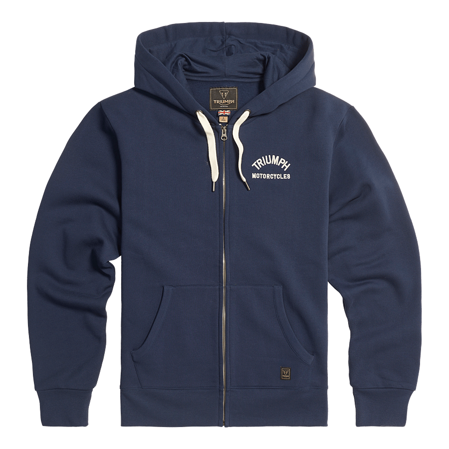 DOLAN FULL ZIP-SWEAT NAVY / BONE M image 1