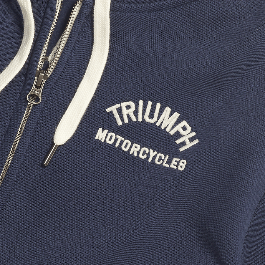 DOLAN FULL ZIP-SWEAT NAVY / BONE XS image 6