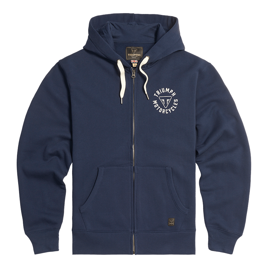 DIGBY FULL ZIP-HOODIE NAVY / BONE L image 3