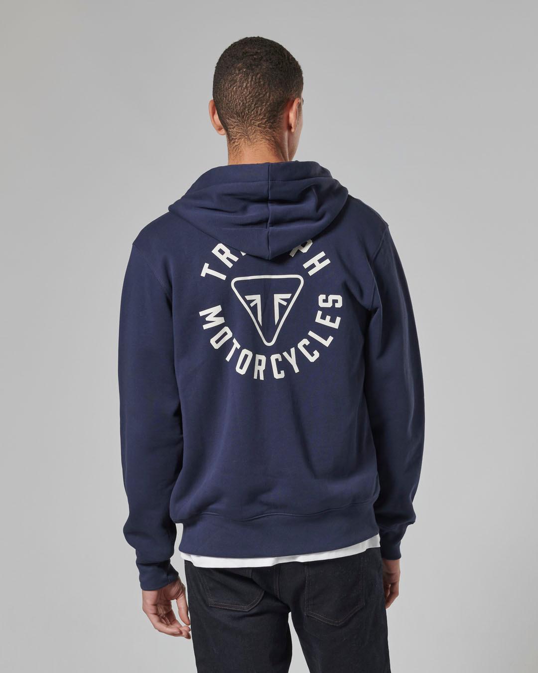 DIGBY FULL ZIP-HOODIE NAVY / BONE L image 6