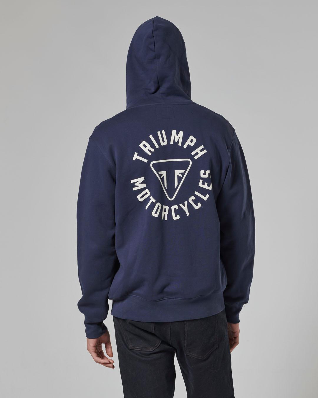 DIGBY FULL ZIP-HOODIE NAVY / BONE L image 8