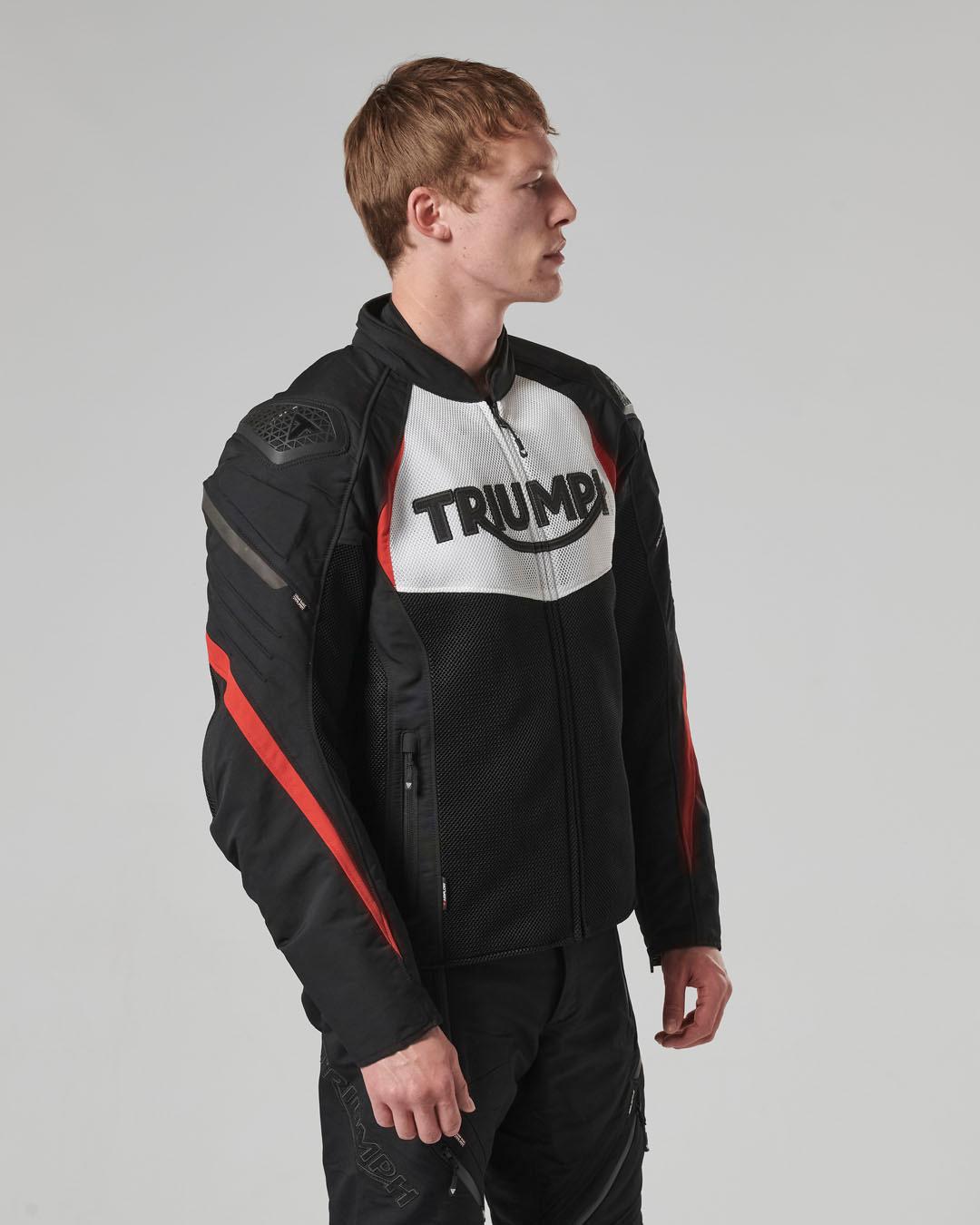 TRIPLE SPORTS MESH JACKET BLACK / WHITE / RED XS image 14