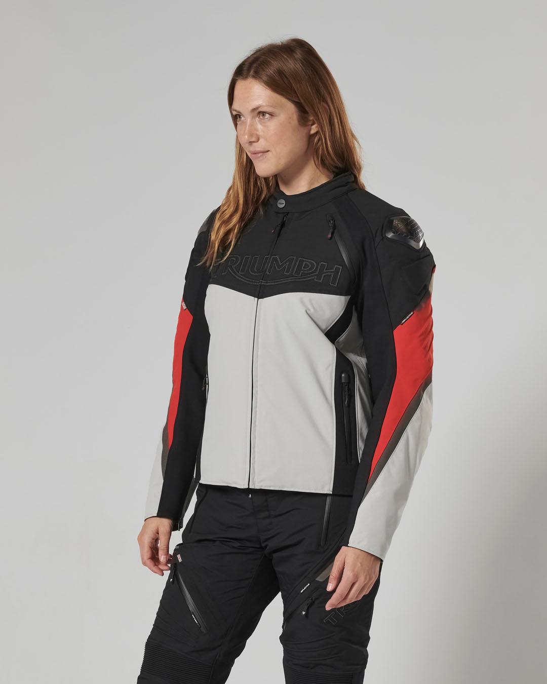 TRIPLE SPORTS TRITECH JACKET - BLACK / GREY / RED L image 16