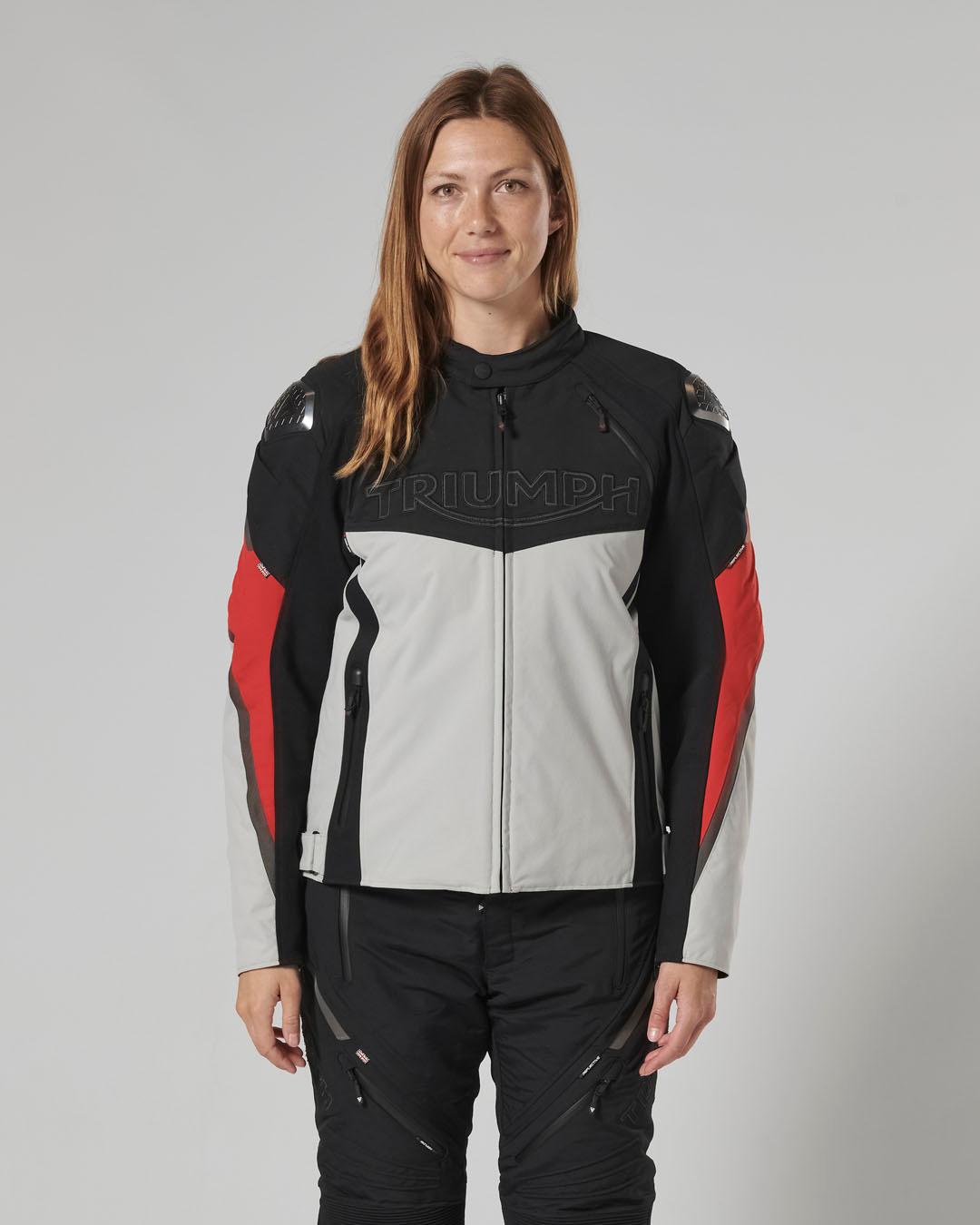 TRIPLE SPORTS TRITECH JACKET - BLACK / GREY / RED S image 8