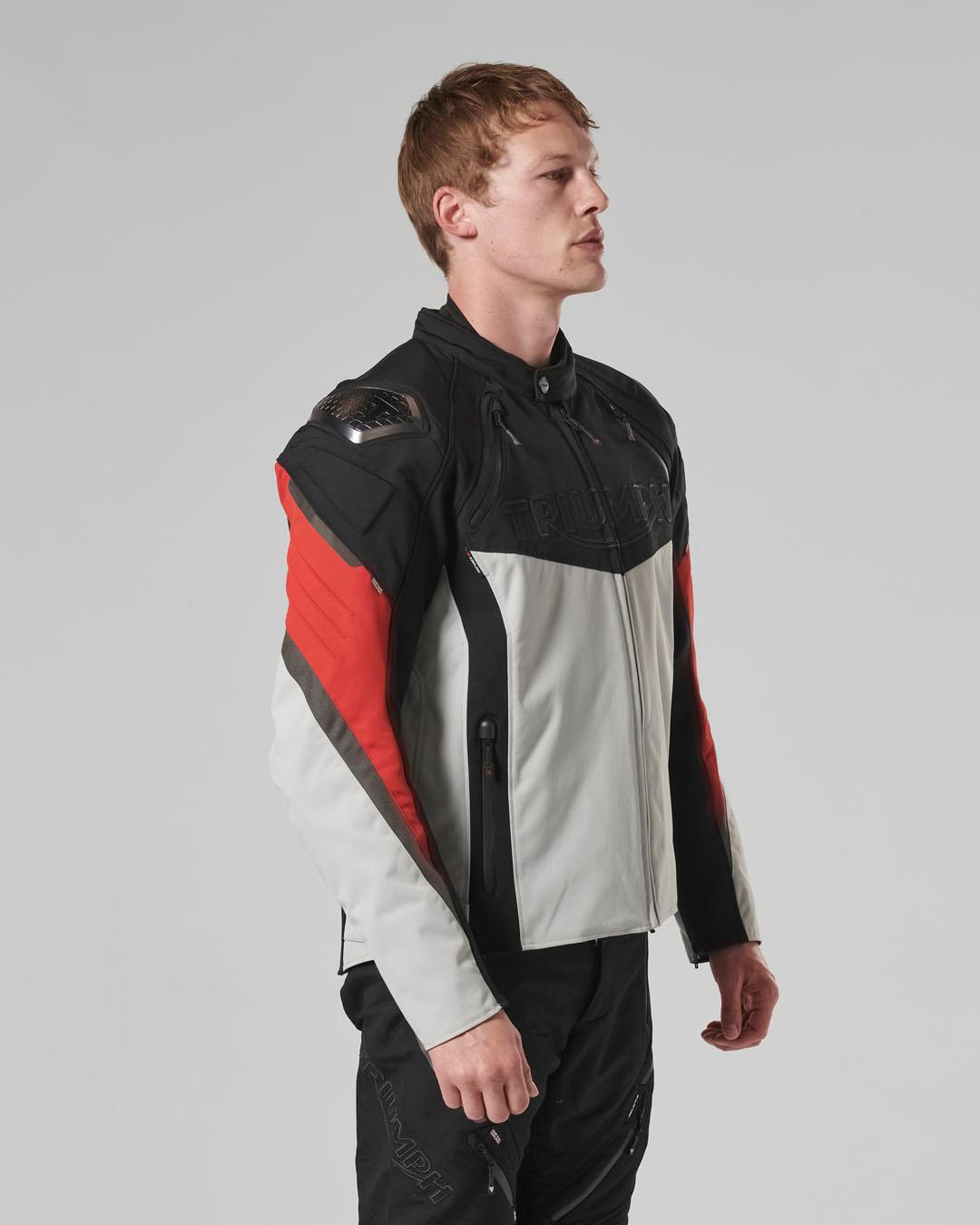 TRIPLE SPORTS TRITECH JACKET - BLACK / GREY / RED XXL image 12