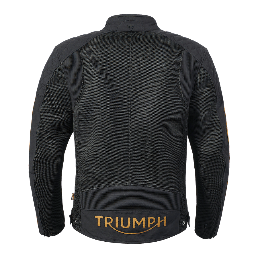 BRADDAN RETRO MESH JACKET BLACK / GOLD L image 26