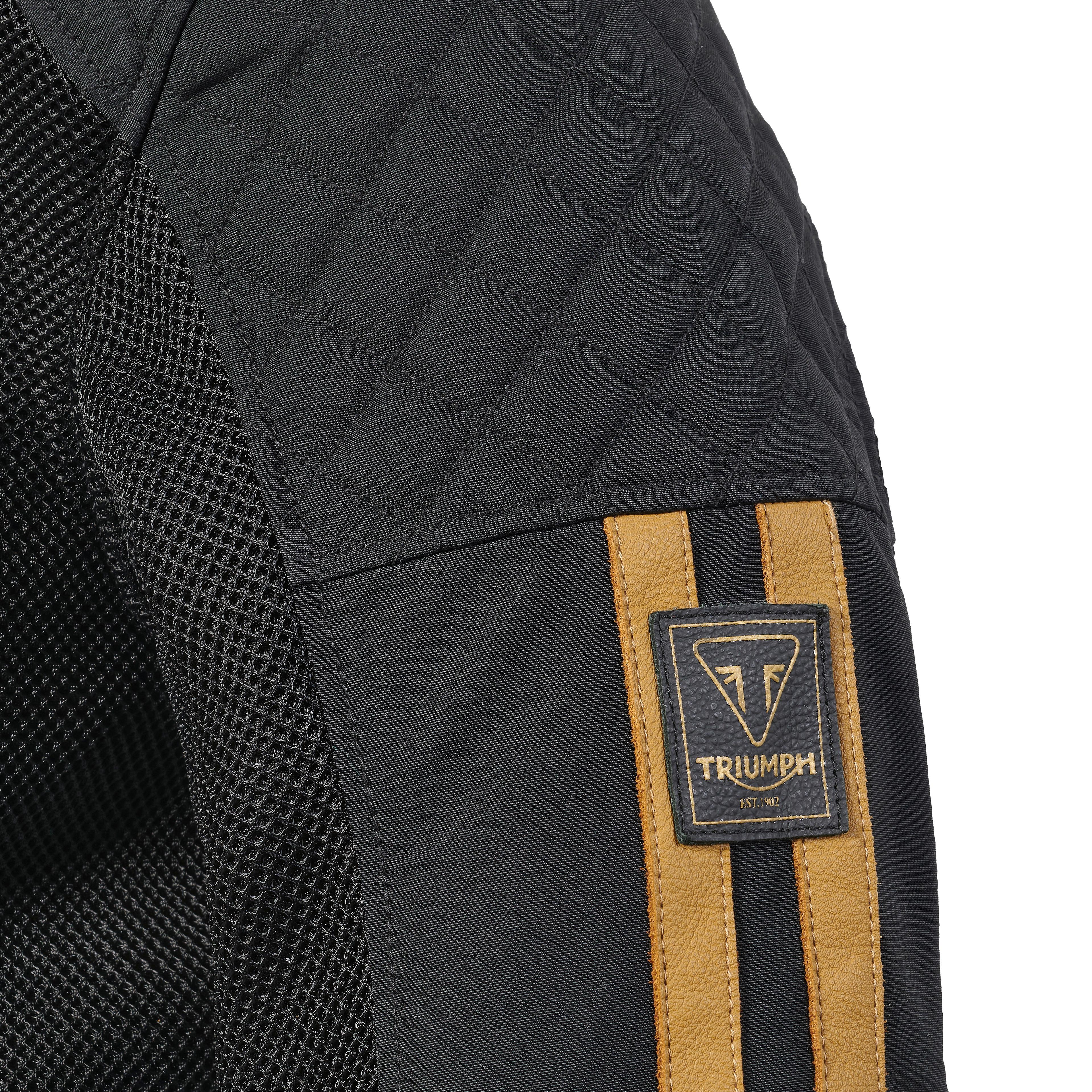 BRADDAN RETRO MESH JACKET BLACK / GOLD L image 21