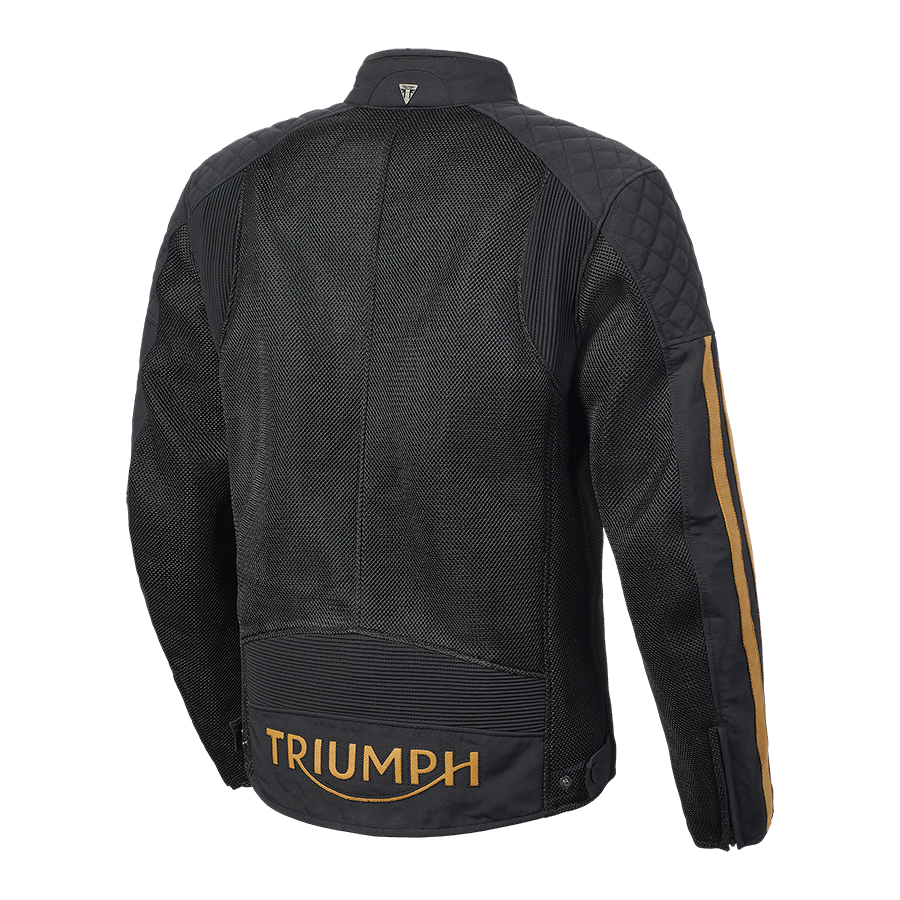 BRADDAN RETRO MESH JACKET BLACK / GOLD M image 1