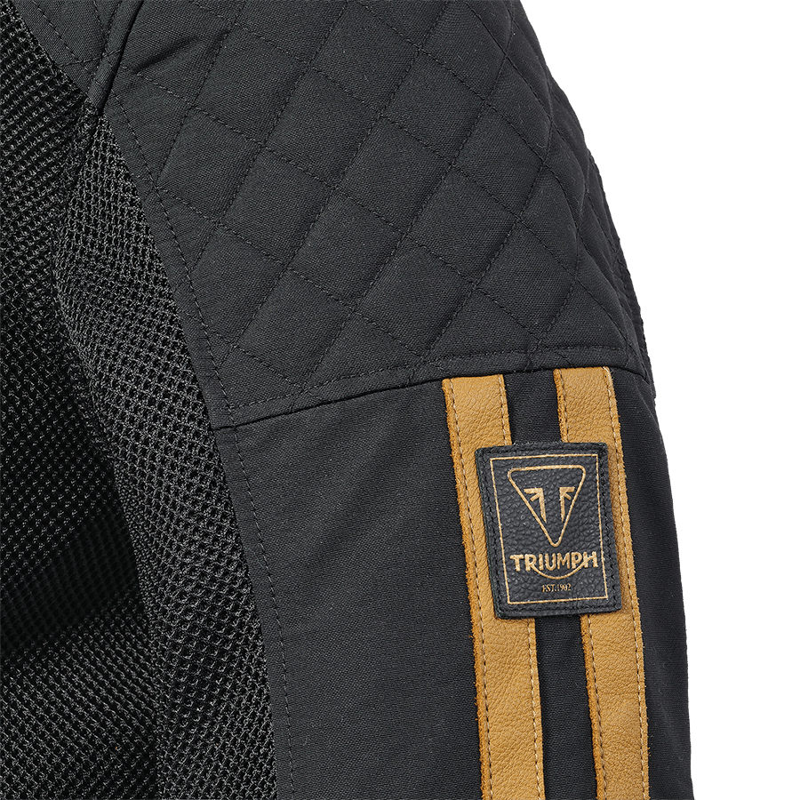 BRADDAN RETRO MESH JACKET BLACK / GOLD S image 10