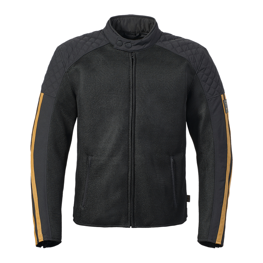 BRADDAN RETRO MESH JACKET BLACK / GOLD XS image 25