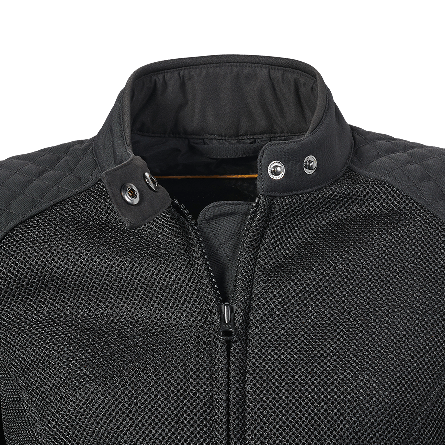 LADIES BRADDAN RETRO MESH JACKET BLACK / GOLD M image 29