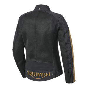 LADIES BRADDAN RETRO MESH JACKET BLACK / GOLD M image 6
