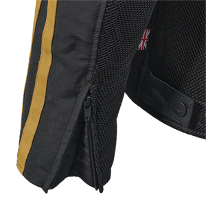 LADIES BRADDAN RETRO MESH JACKET BLACK / GOLD S image 9