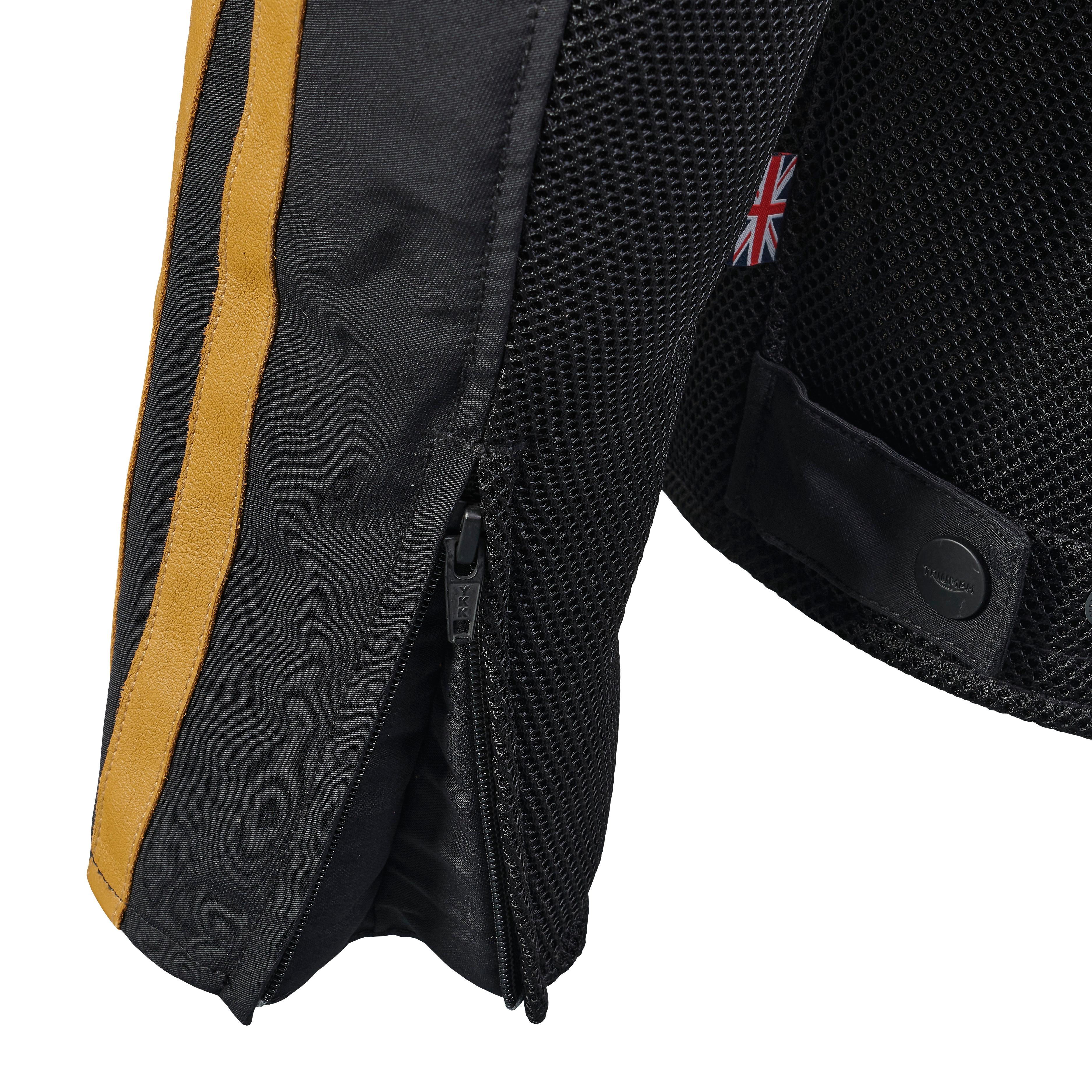 LADIES BRADDAN RETRO MESH JACKET BLACK / GOLD XXS image 35