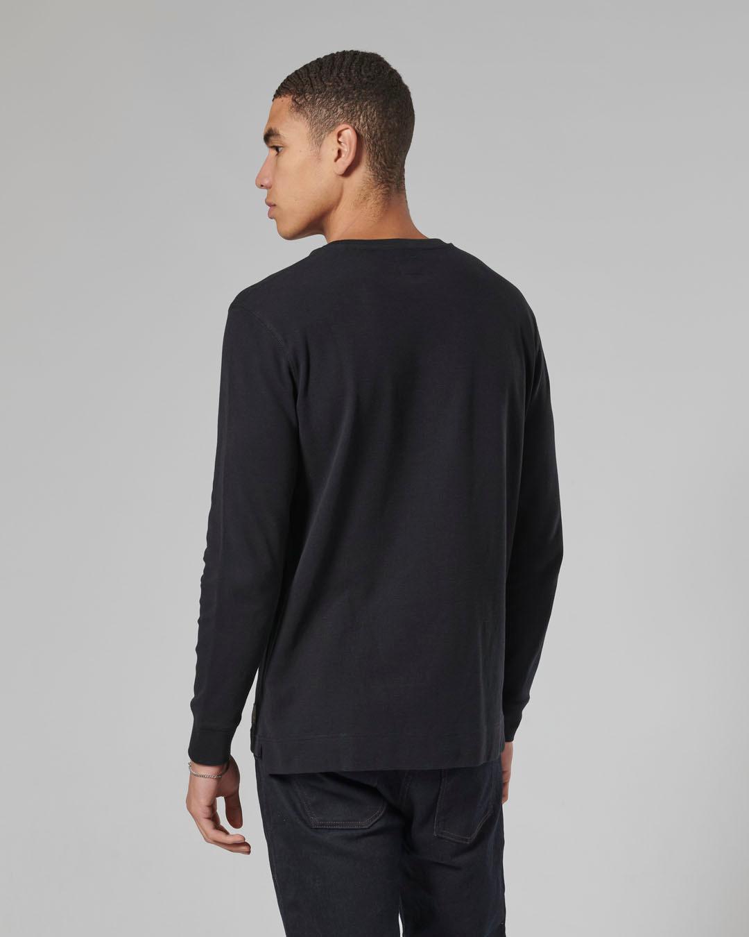 BETTMANN L/S WAFFLE BLACK T-SHIRT M image 5