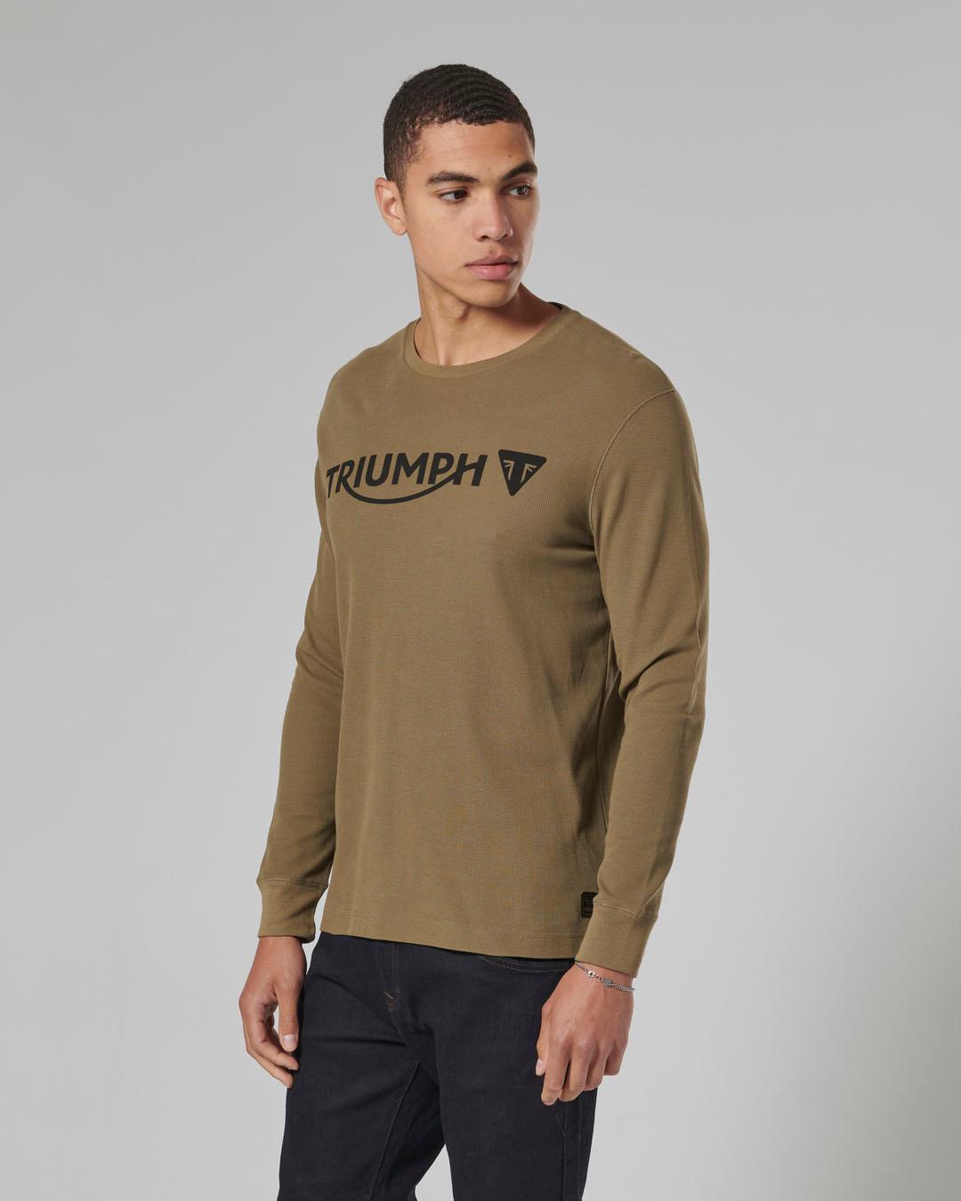 BETTMANN L/S WAFFLE KHAKI T-SHIRT S image 3