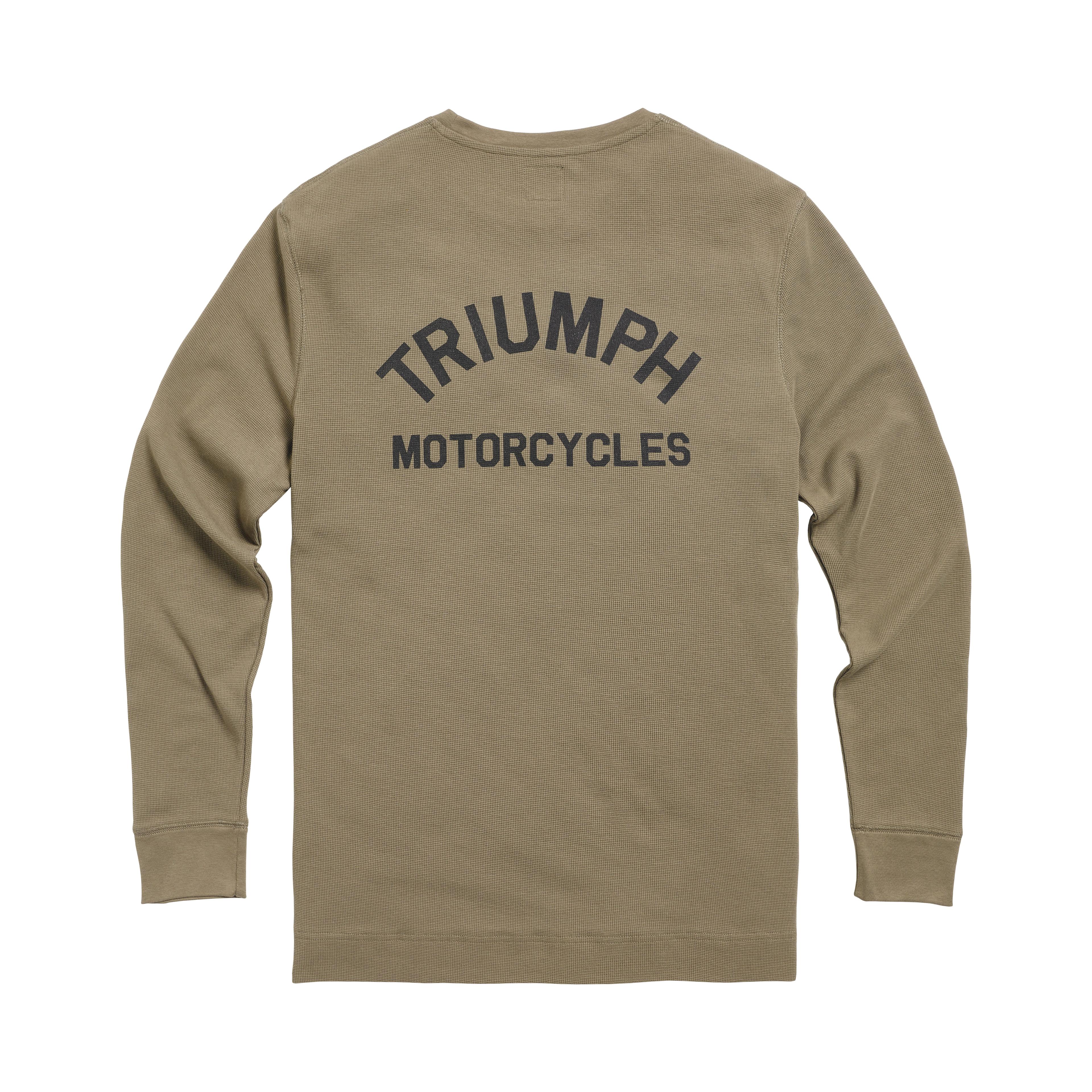DEAN L/S WAFFLE KHAKI T-SHIRT L image 1