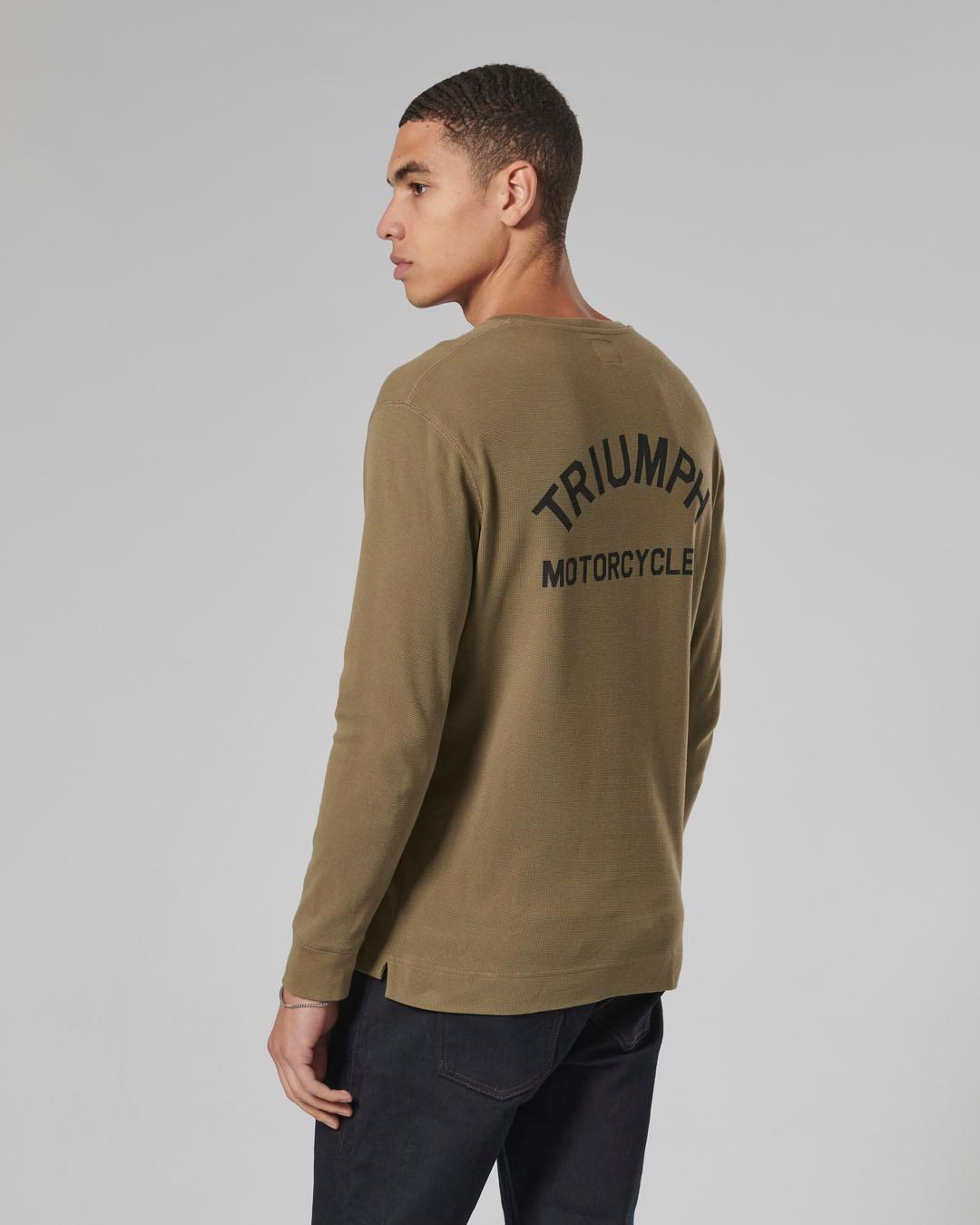 DEAN L/S WAFFLE KHAKI T-SHIRT L image 3