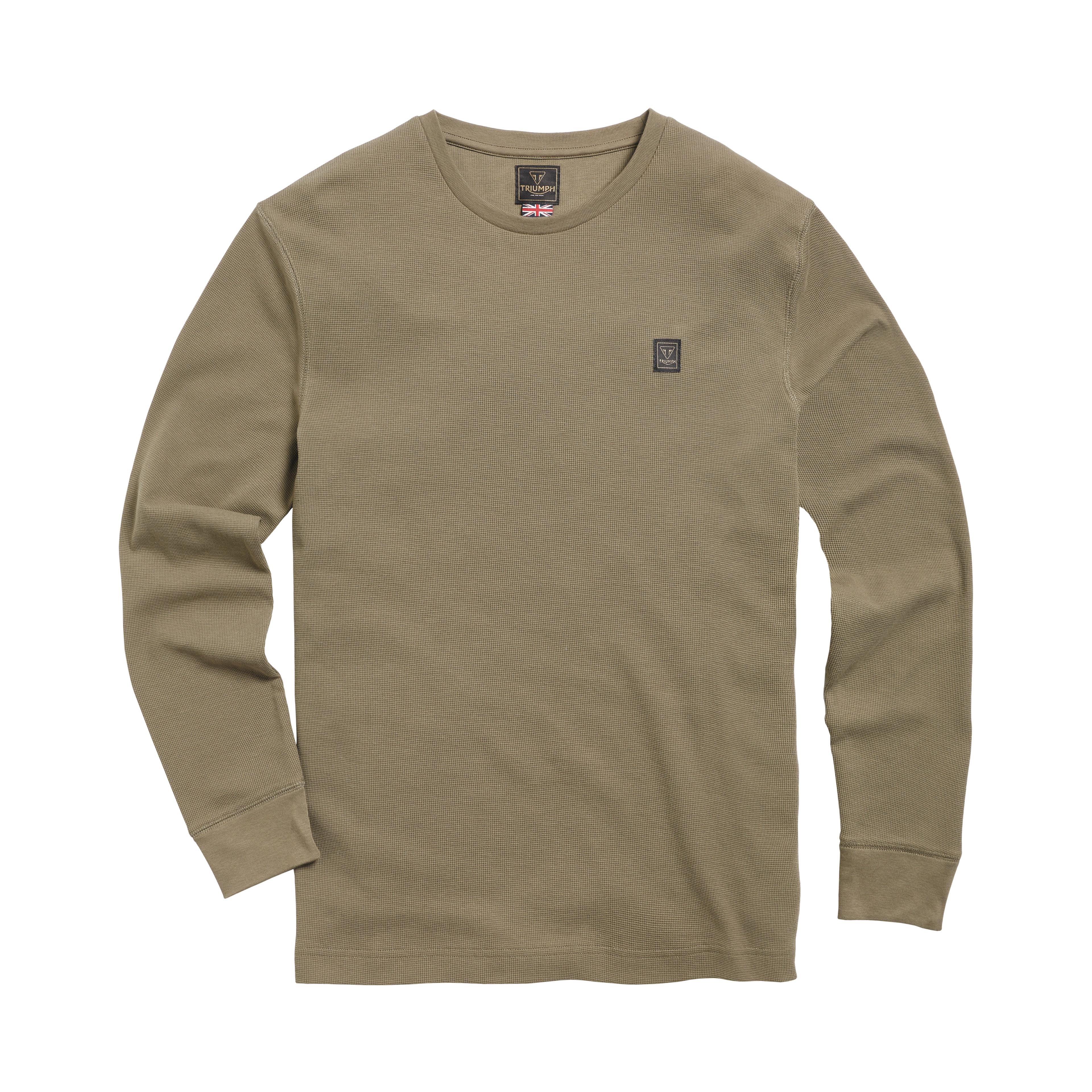 DEAN L/S WAFFLE KHAKI T-SHIRT L image 2