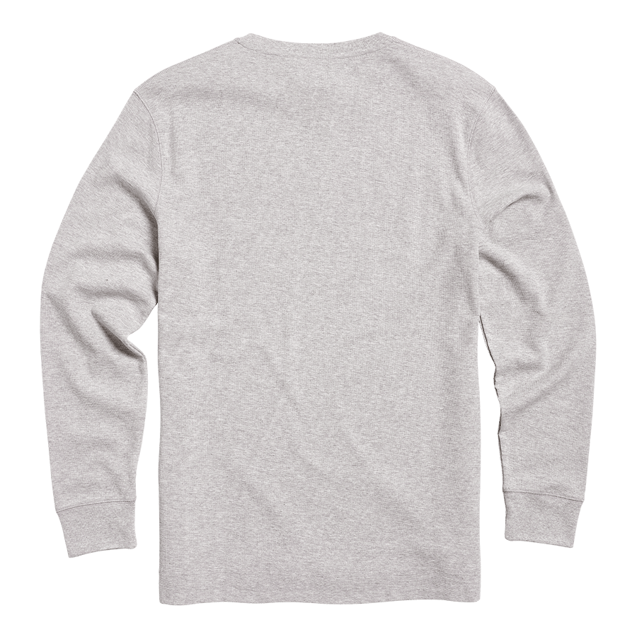 BETTMAN L/S WAFFLE T-SHIRT GREY MARL L image 4
