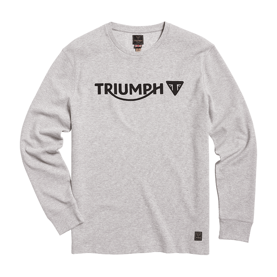 BETTMAN L/S WAFFLE T-SHIRT GREY MARL S image 1