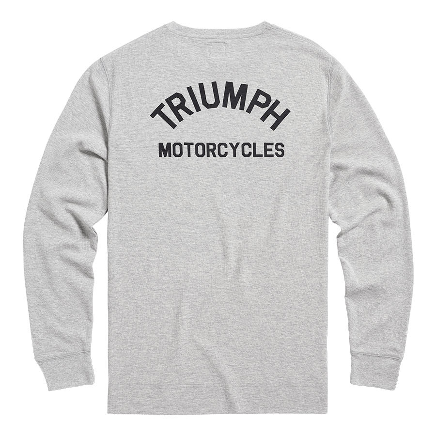 DEAN L/S WAFFLE T-SHIRT GREY MARL XS image 2