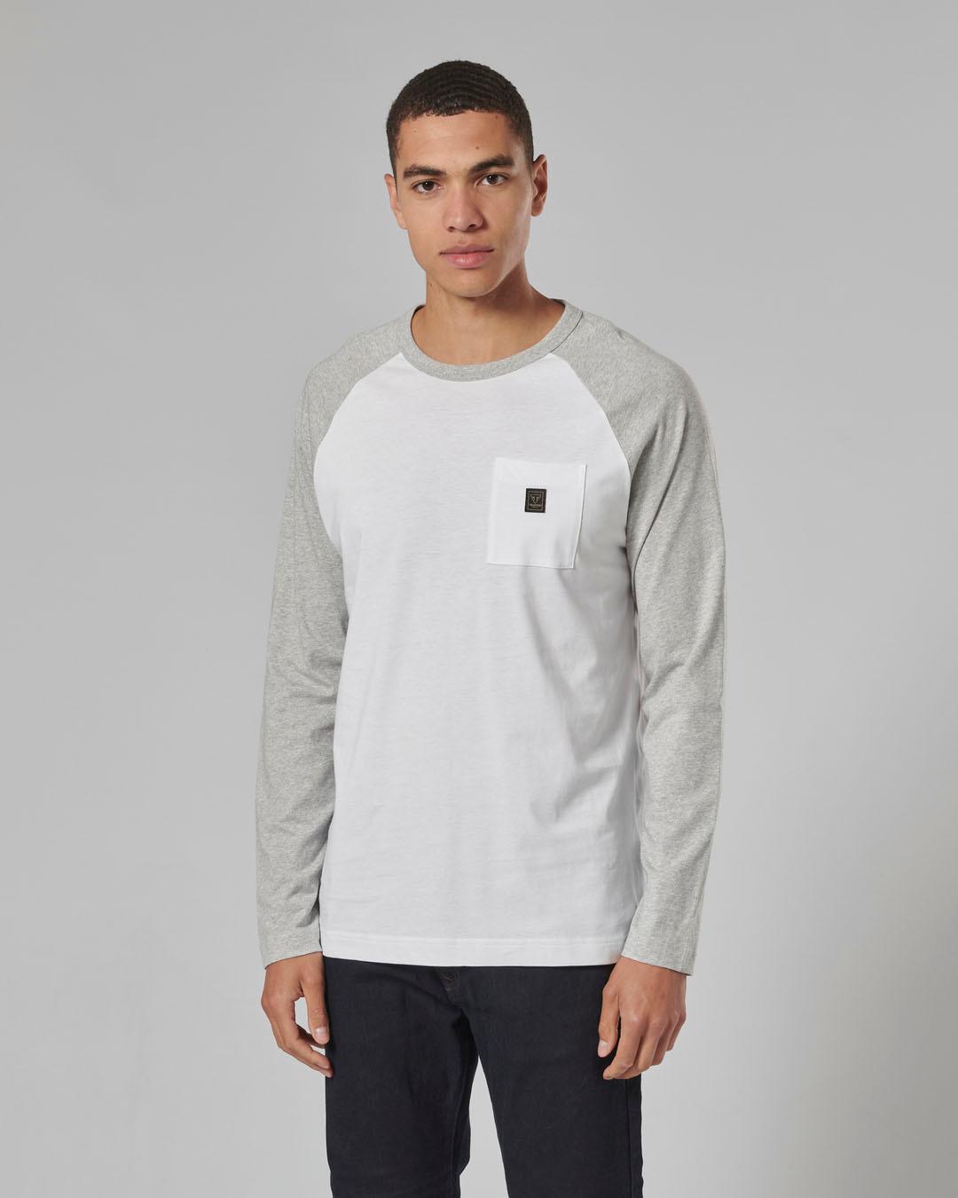 BLACKWELL T-SHIRT WHITE / GREY MARL S image 2