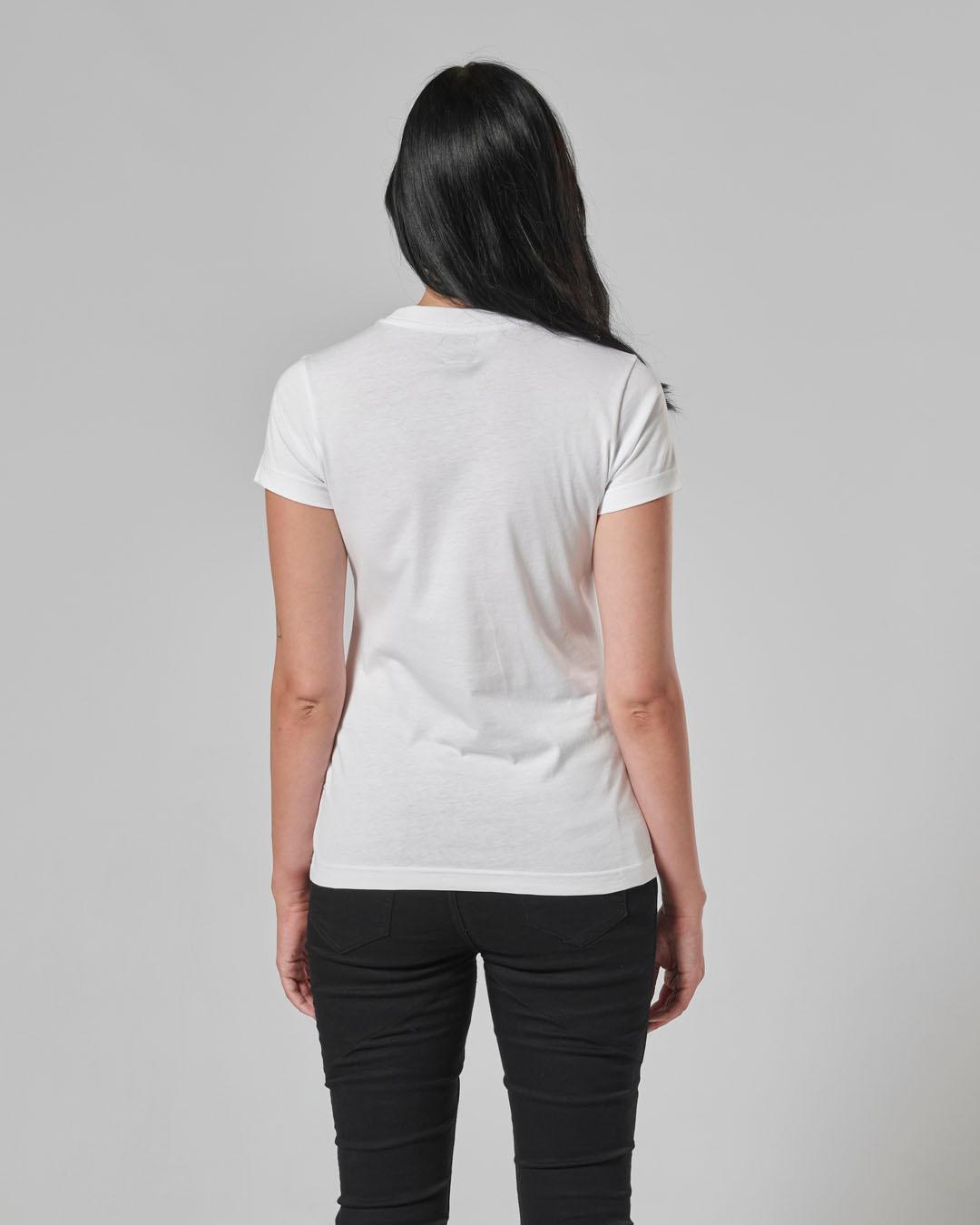 MELROSE LADIES T-SHIRT WHITE XXS image 8