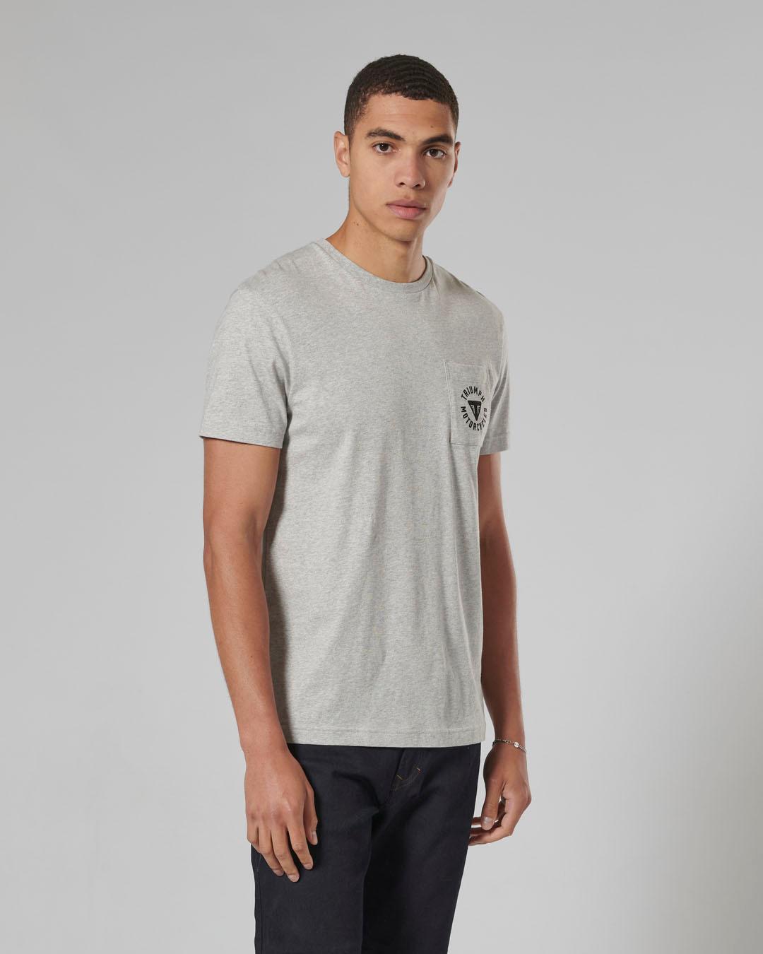 NEWLYN T-SHIRT GREY MARL XL image 2